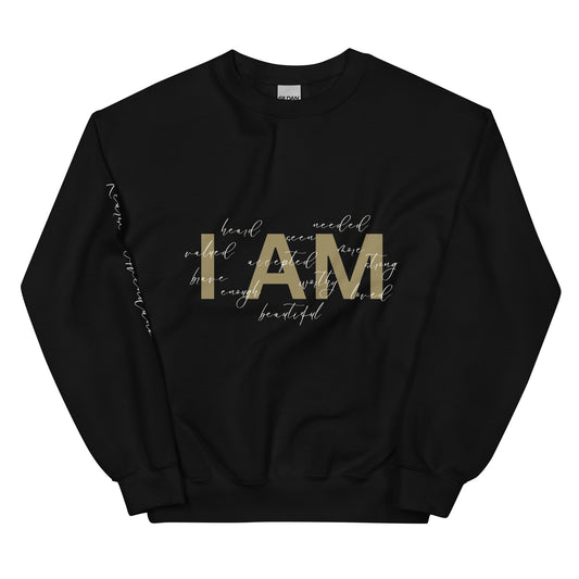 “I AM” Gold Sweatshirt