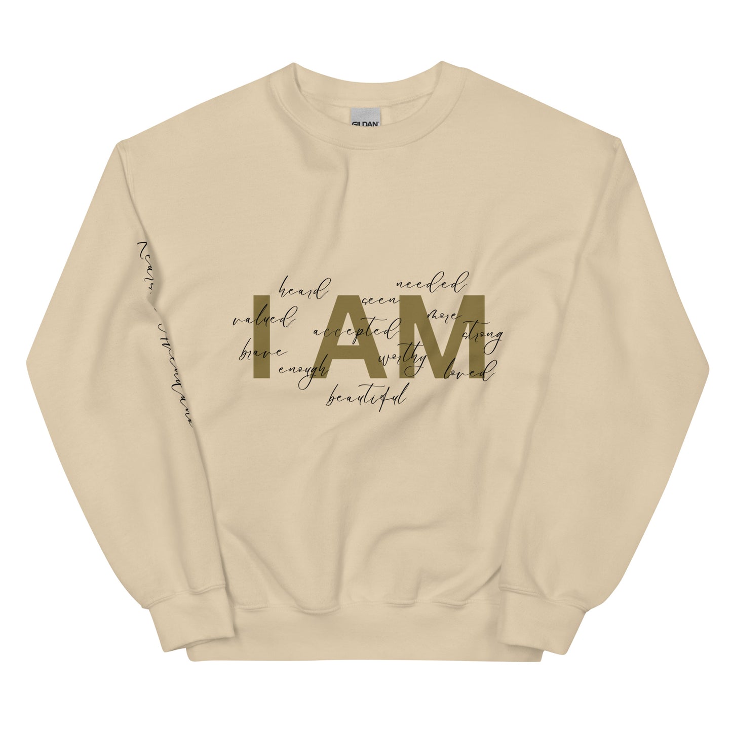 “I AM” Gold Sweatshirt