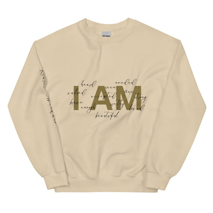 “I AM” Gold Sweatshirt