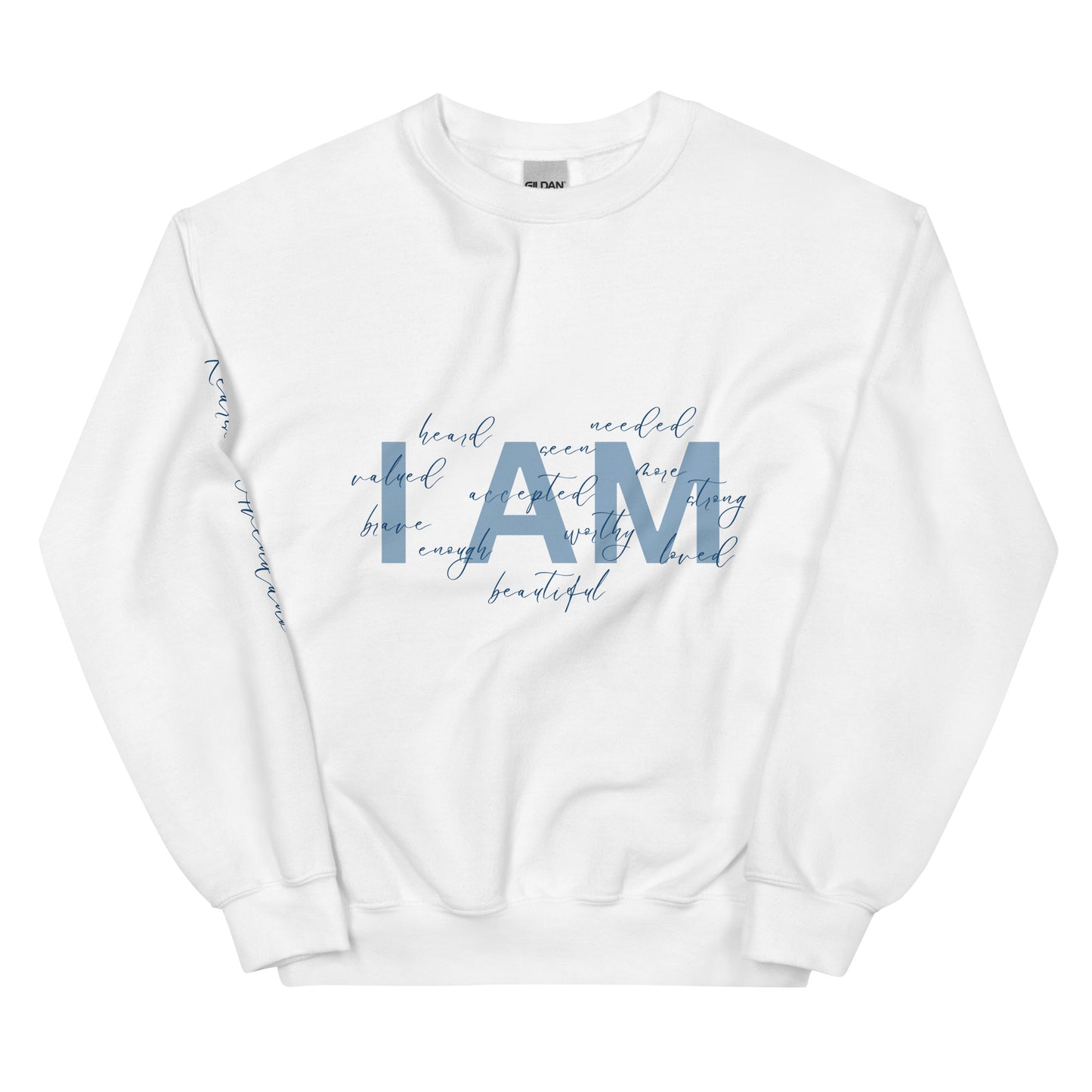 “I AM” Blue Sweatshirt